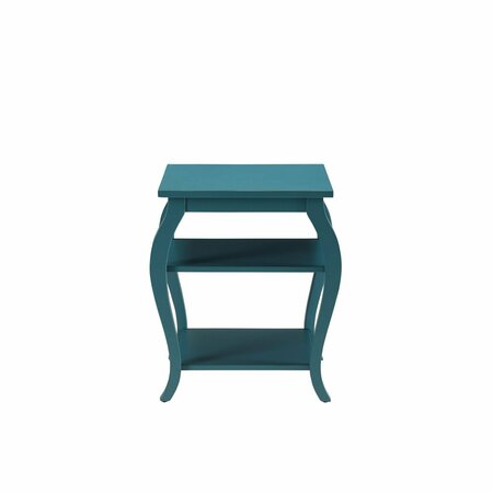 HOMEROOTS Becci End Table Teal 286312